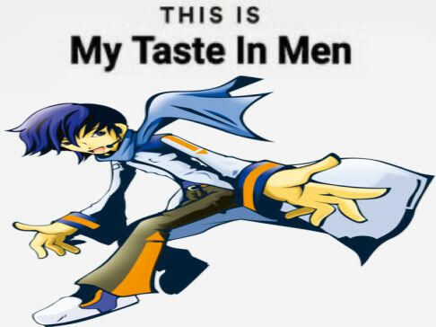 image by kaitov69 an image of kaito V1 with the caption "this is my taste in men" made by donnie aka kaitov69 (on pinterest)